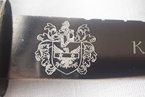 FAMILY CREST ON A SCOTTISH DIRK