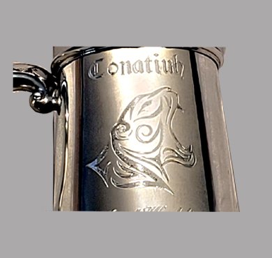 Engraved Lion on a Tankard