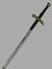 Small image #1 for Foam Highlander, The Scottish Claymore - Two-Handed LARP Greatsword with Brass Colored Hilt