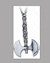 Small image #1 for Double Axe Pewter Pendant