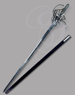 Kingsguard Half-Basket Swept Hilt Rapier