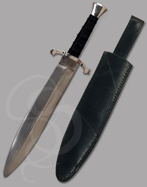 Shadowblade: Rogue's Oak Leaf Dagger with Scabbard