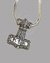 Small image #1 for Bindrune Hammer Pewter Pendant and Silver chain