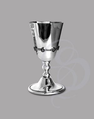 Seven-Sided, Seven-Sins Pewter Goblet