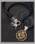 Small image #1 for Celtic Sun Pendant and Necklace of Brass, Pewter and Enamel