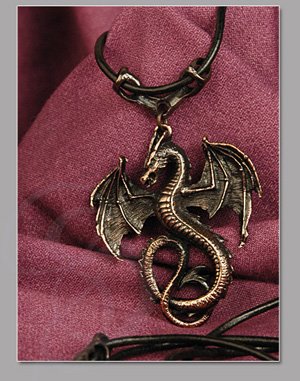 Draco Furioso Pendant and Leather Thong