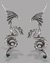 Small image #1 for Free-swinging Dragons Earrings with Swarvoski Crystals