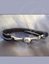 Small image #2 for Leather wrist strap with pewter skull and bones
