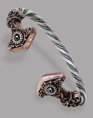 Thor's Hammer Torque Bracelet