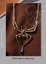 Small image #1 for Emerald Venom Spider Necklace - Fine Pewter Necklace with Two Crystals