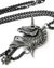 Small image #3 for Pale Horse Pendant- Skeletal Unicorn Pendant on Black Chain with Hanging Morning-Star