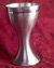 Small image #1 for Medieval Pewter Goblet with Knotted Scrollwork on Stem