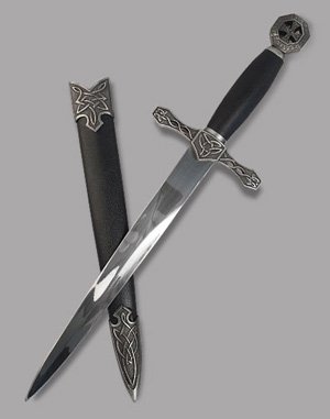 Medieval Dagger with Celtic Cross Pommel