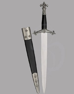 Medieval Fleur-de-Lys Dagger