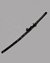 Small image #2 for Draco Katana with Rayskin Handle and black scabbard.