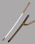 Small image #1 for Katana with Rayskin Handle and black scabbard.