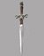 Small image #1 for Fantasy  Kit Rae Death's Head Dagger with double edge dagger blade