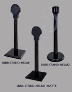 Black Lacquer Finish Wood Helmet Stand