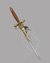 Small image #1 for 18th Century English Flintlock Pistol Dagger Reproduction