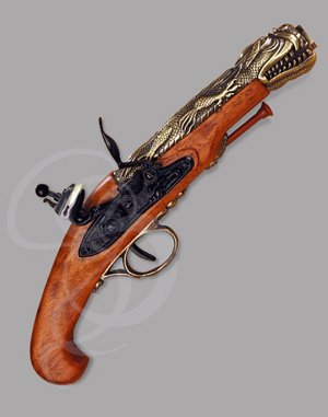 Japanese Dragon Flintlock Pistol Reproduction