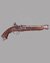 Small image #1 for Pirate Style Italian Flintlock Pistol - Grey