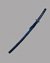 Small image #1 for Katana with Black Scabbard and Crane Tsuba