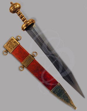 Decorative Mainz Gladius, Red