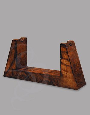 Rustic Wooden Tabletop Display Stand for Pistols and Revolvers