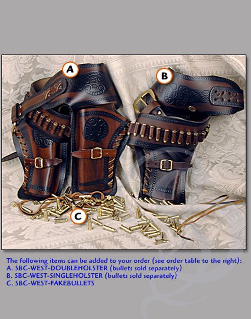 Western Revolver Double Holster