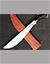 Small image #1 for Machete Style Tempered Short Sword