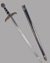 Small image #1 for Blade Robin Locksley - Stainess Steel Sword of Robin Hood with Ornamented Hilt