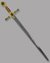 Small image #1 for Masonic Greatsword - Stainless-Greatsword with Red Velvet Grip