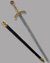 Small image #1 for Gilded Templar Sword with Knight's Templar Sigil and Scabbard