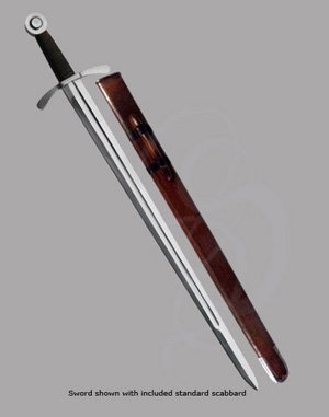 Arming Sword with Leather Scabbard