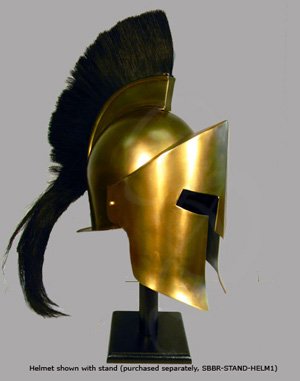 Greek/Spartan Helmet with Horse Hair Creast and Cotton Liner