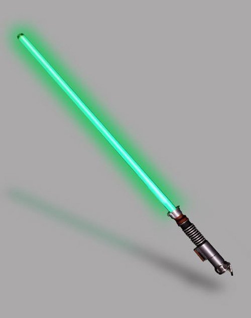 luke skywalker lightsaber green