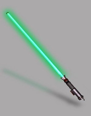 Luke Skywalker Force FX Lightsaber, Black Series - Official Return of the Jedi Green Lightsaber with Stand