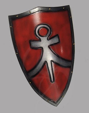 Latex-Coated Foam Warrior Shield for Sparring or LARP