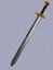 Small image #1 for Ring-Hilted LARP Sword with Decorative, Twisted Rings