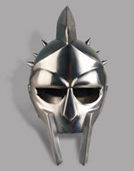 Maximus-Style Spiked Gladiator Helmet Masked Faceplate