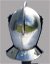 Small image #3 for Miniature Knight's Helmet with Hinged Face and Neck Protections