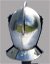 Small image #3 for Miniature Knight's Helmet with Hinged Face and Neck Protections