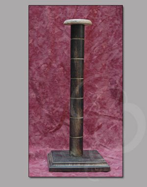 Polished Hardwood Display Stand for Small Helmets