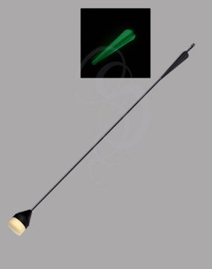 LARP Arrows - Flat Tip with Glow in the Dark or Black Fletching