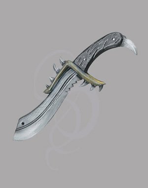 LARP Spiked Dagger - Rugged  Foam Dagger with Performance Core