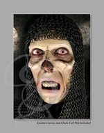 Zombie Mask and Makeup Kit with Adhesive