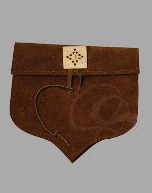 Acorn Shaped Suede Belt-Pouch 