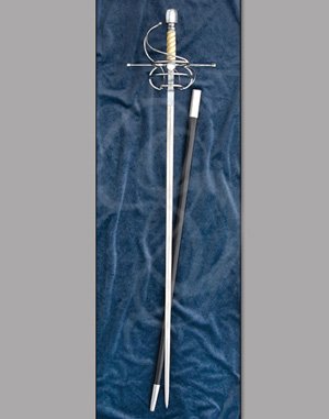 Three Ringed Rapier with Scabbard
