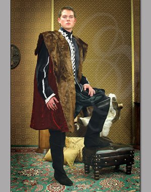 Official King Henry Red Royal Cape  from The Tudors