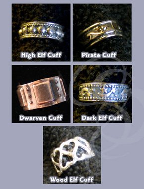Sterling Silver Ear Cuffs, Elven and Celtic Style